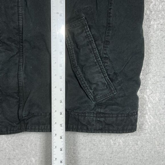 Levi's Denim Trucker Jacket Men's Large Black Sherpa Lined Full Zip - Picture 7 of 14